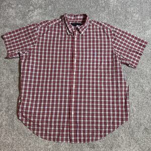 US Polo Assn Button Up Shirt Mens 2XL Plaid Academia Grandpacore Preppy Office